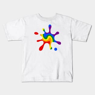 Rainbow Splash Kids T-Shirt